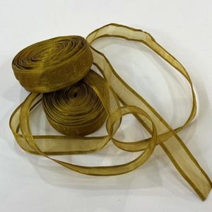روبان حریر طلایی1.5 سانت
